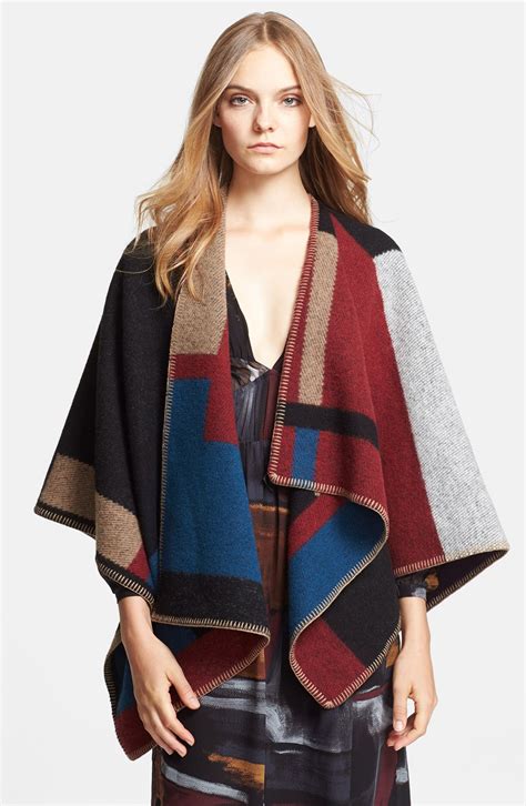 burberry wool cape